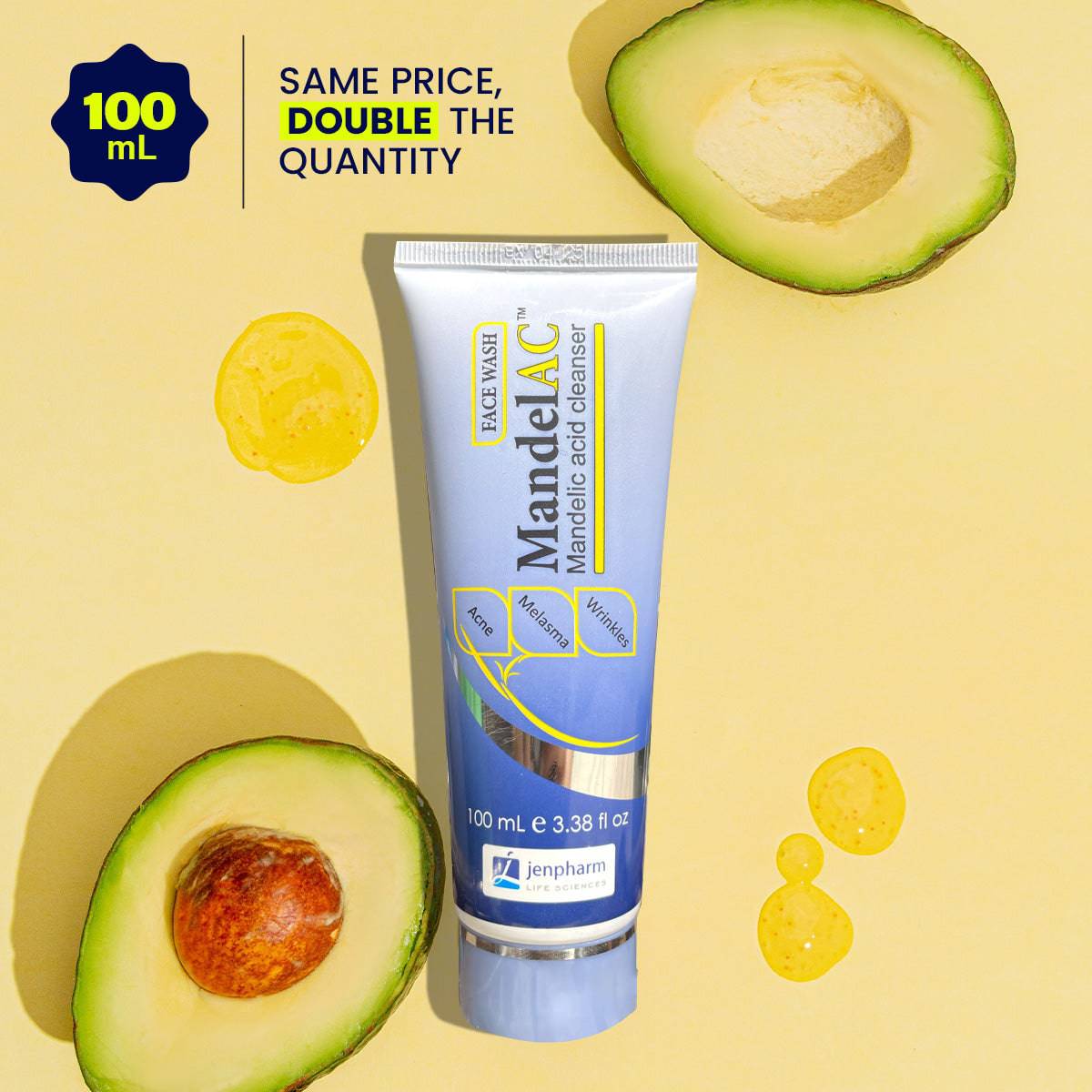 Jenpharm Mandelac Face Wash 100Ml - My Store