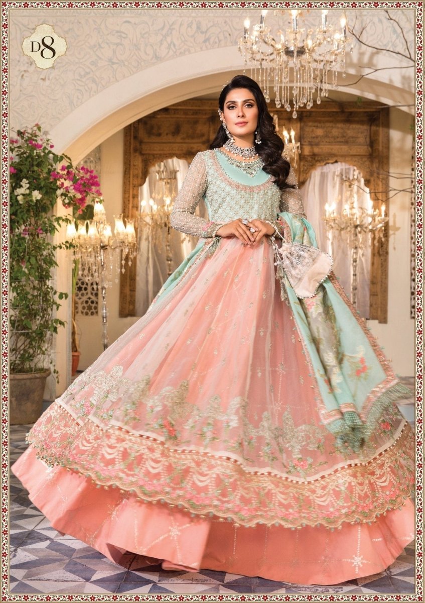 Ladies Un-Stitch Maria B Unstitched Mbroidered Heritage Edition'22 (D8)