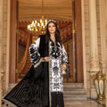 Maria B Linen Unstitched Winter'21 DL-902-Black and White