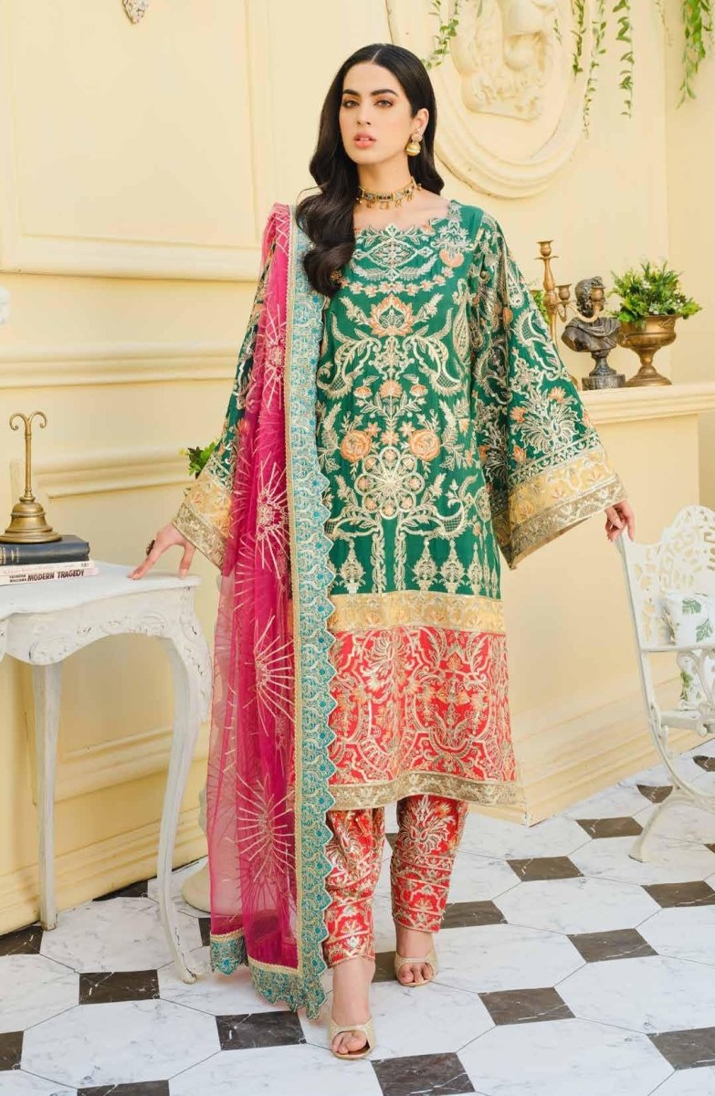 Maryum N Maria Luxury Chiffon Collection Unstitched 3 Piece MFD-0067 Dreamy Wonder