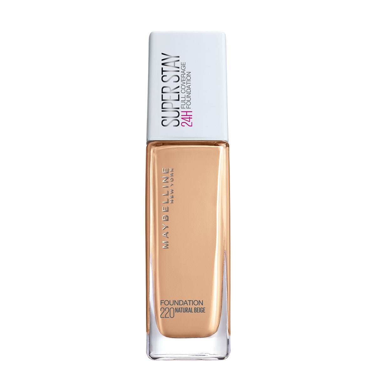Maybelline Super Stay 24H Full Coverage Foundation - 220 Natural Beige 30Ml