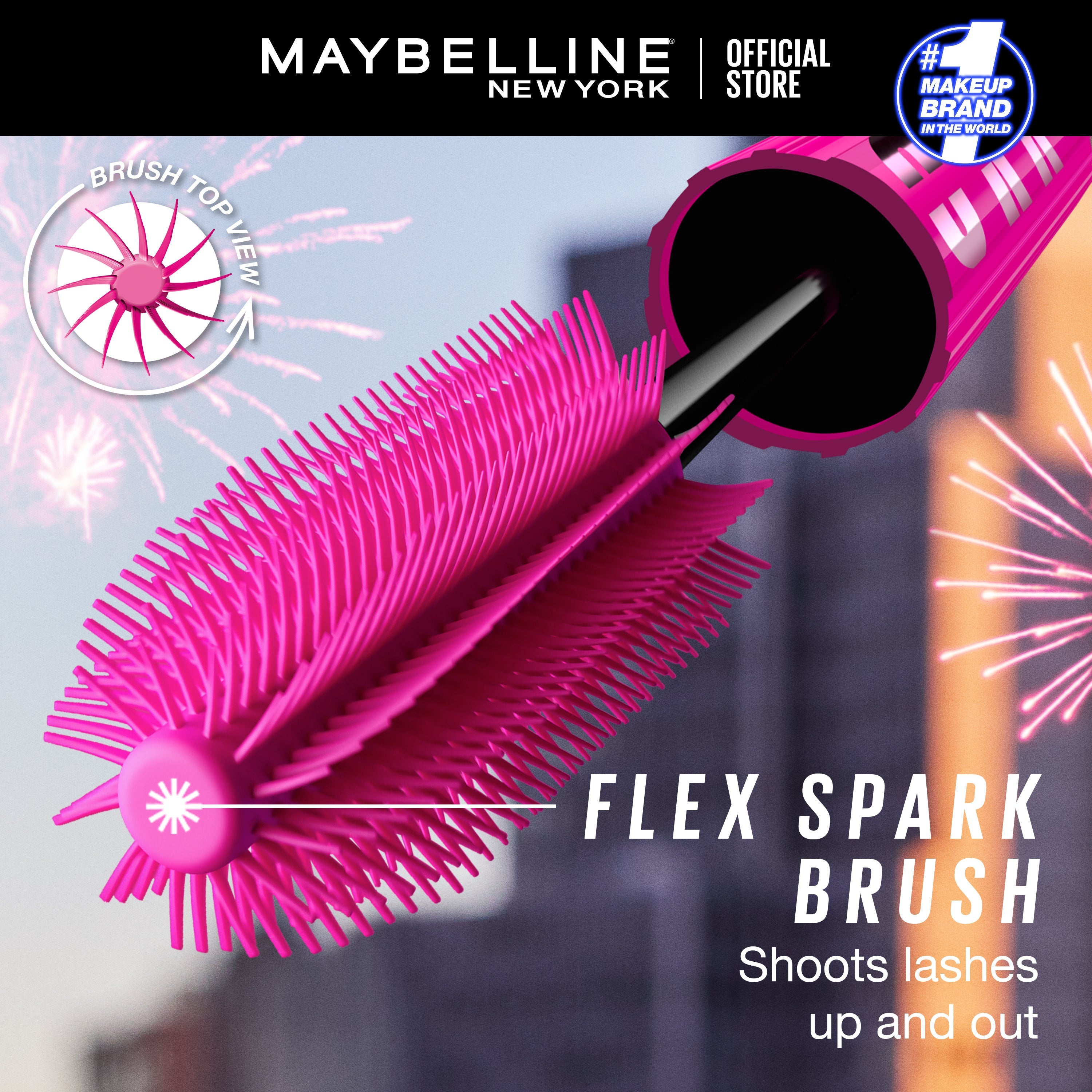 Maybeline Lash Sensational Firework Waterproof Mascara - Very Black 8.75Ml
