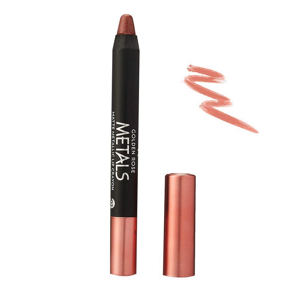 Golden Rose Matte Metallic Lip Crayon
