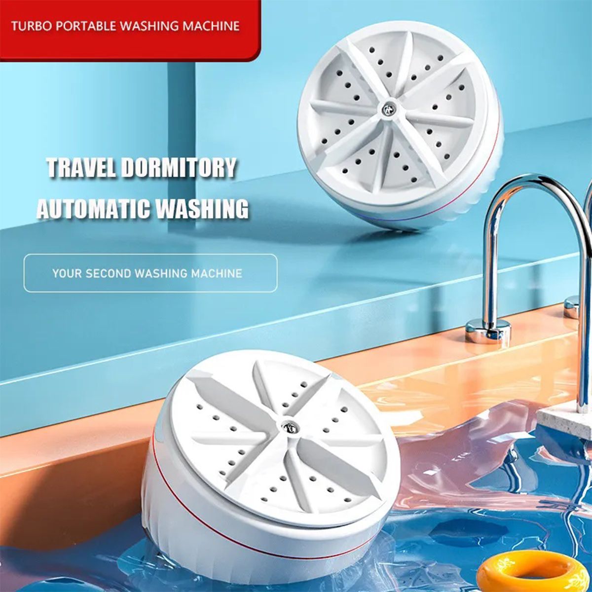 USB Travel Washer Washing Air Bubble Machine Ultrasonic Rotating Washing Machine - My Store