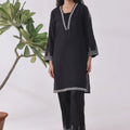 Ochre Clothing Women's Casual -Cotton Embroidered 2 Pc Suit-SMRM-02