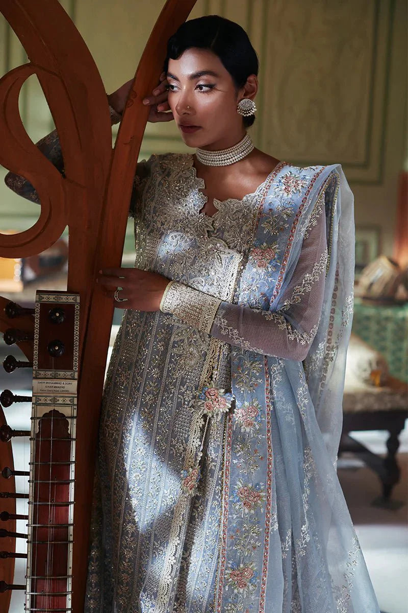 KAMDAANI By Mushq Embroidered Organza 3 Piece Unstitched Suits ZAHRA
