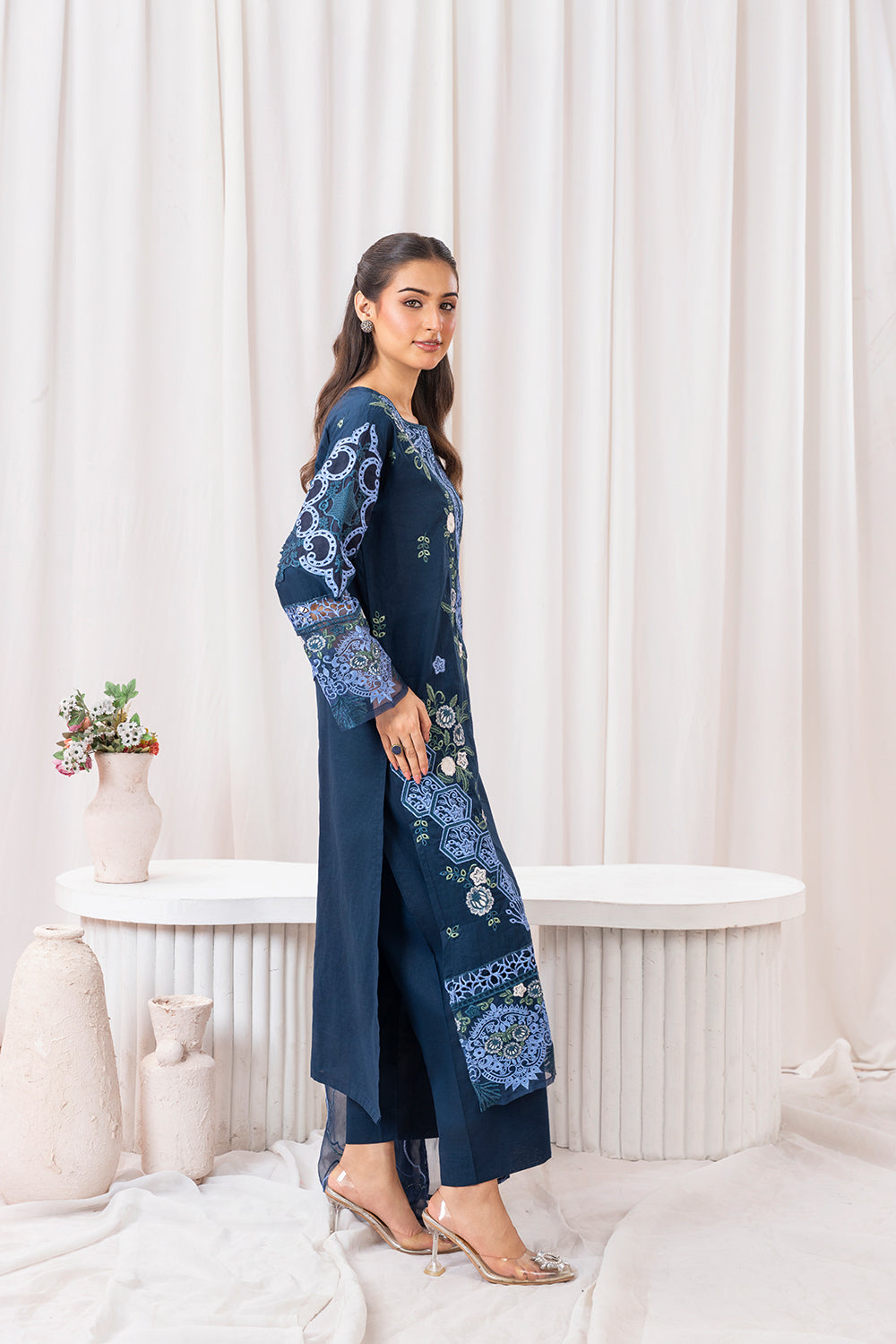 Aqs N Man Stitched 3 Piece Summer Collection'2025-Neela Saagar-AM-023