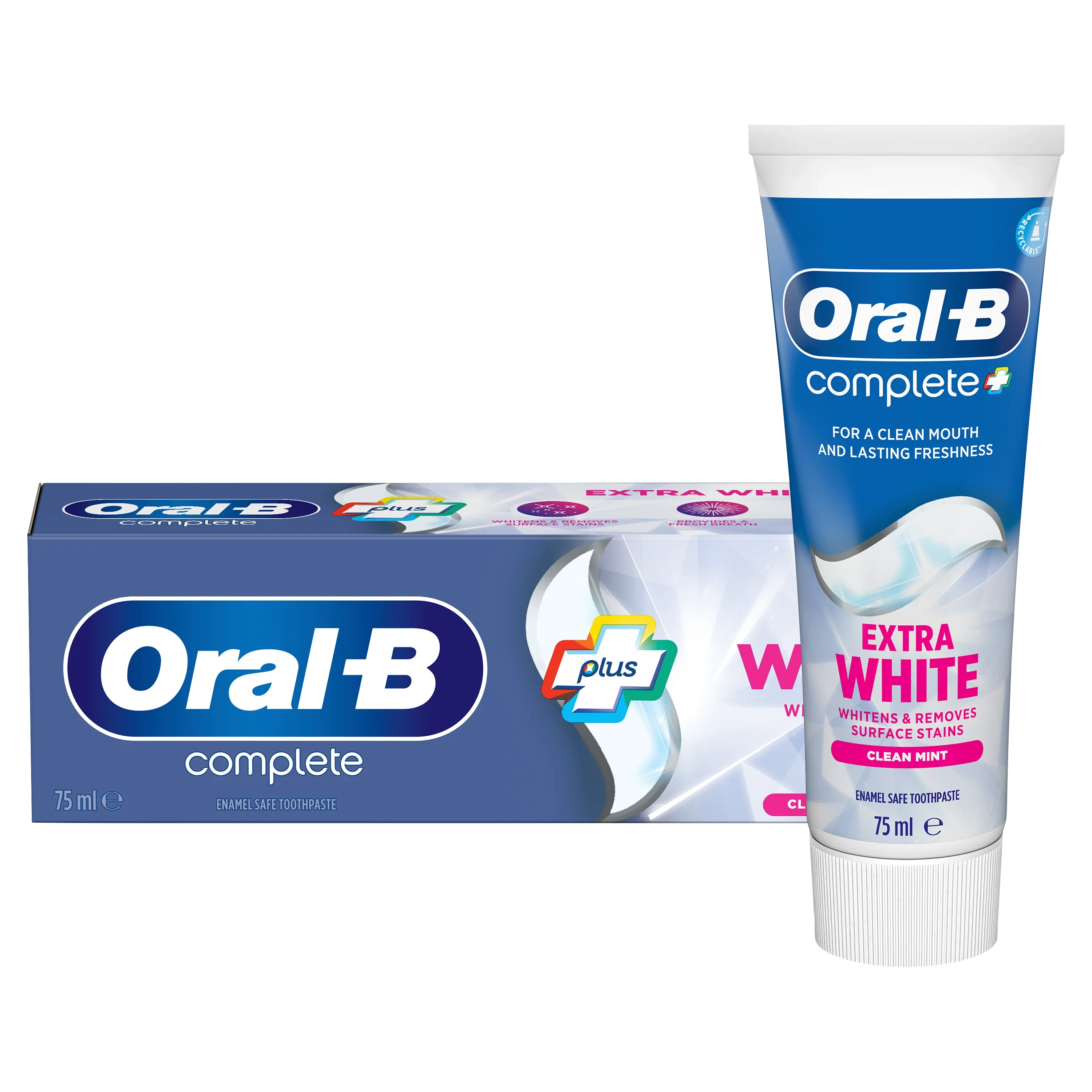 Oral B Tooth Paste Extra Complete White 75Ml