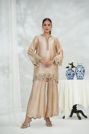 Silcot Stitched 2 Piece Silk Collection-Lustre Luxe