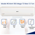Orient 18G Mega T3 1.5 Ton Inverter AC (80% Energy Savings)