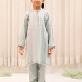 Ochre Clothing-Chambray Cotton 2 Pc Suit-INSC-03