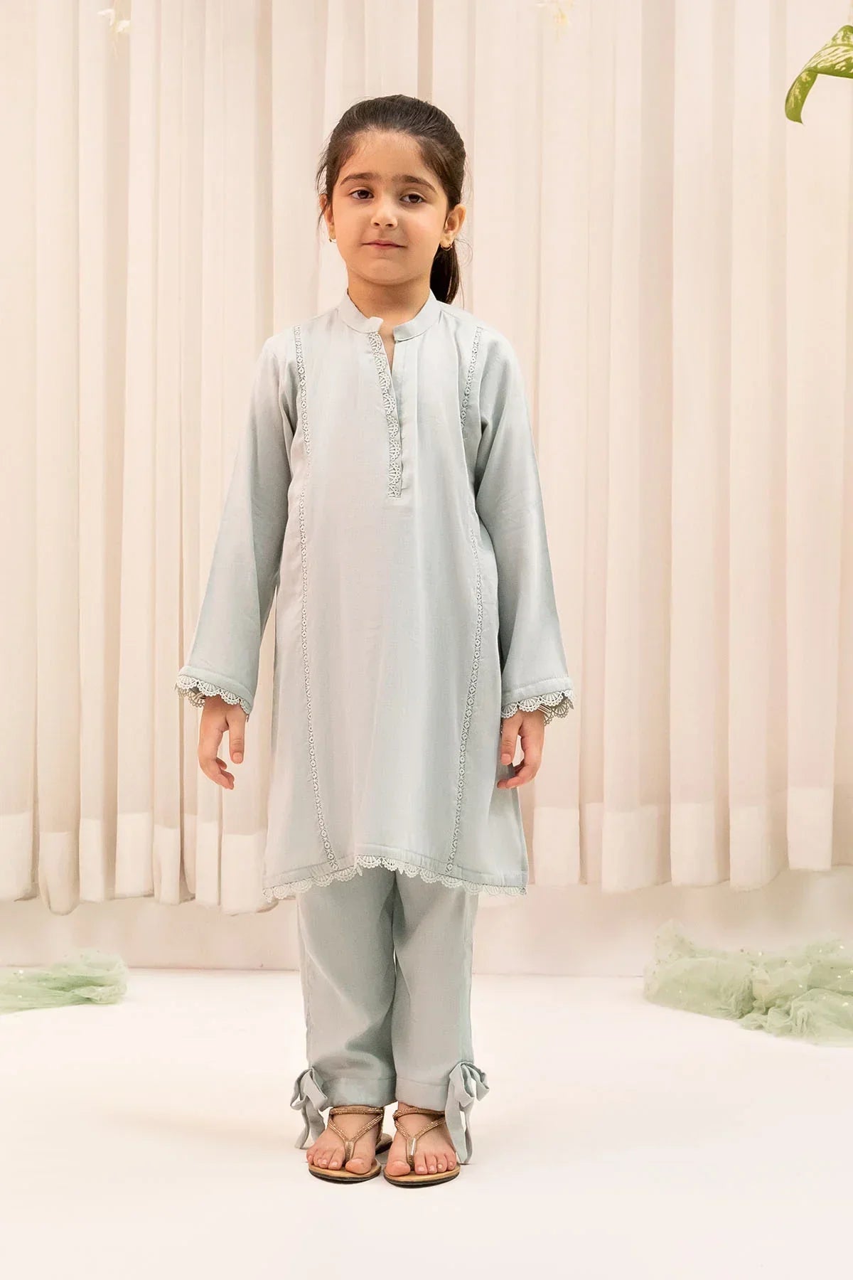 Ochre Clothing-Chambray Cotton 2 Pc Suit-INSC-03