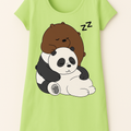 12 AM By Khawar Latif Sleepy Pandazz Long Shirt