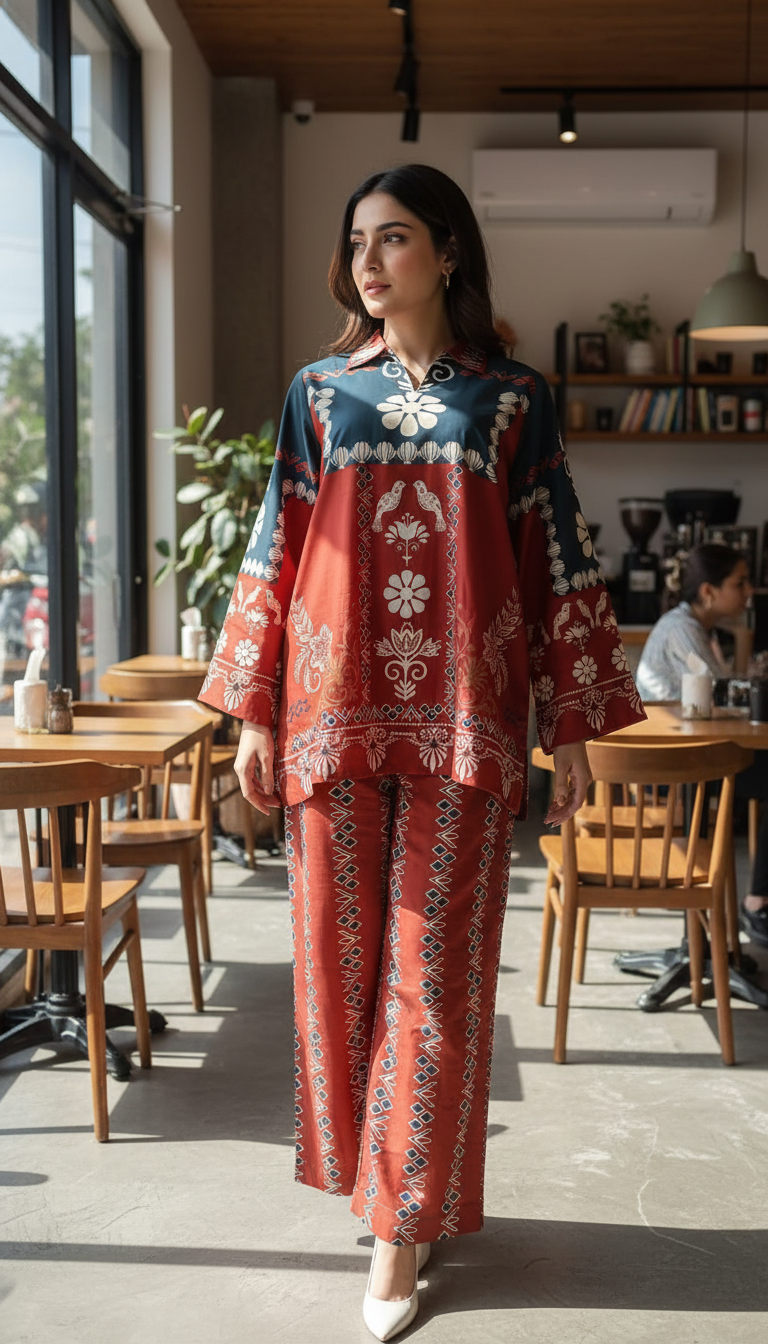 Miraal By Nairah Stitched 2 Piece Premium Blended Cambric Suit-Florence