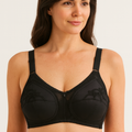 Belleza Lingerie Classic Cotton Bra - Black