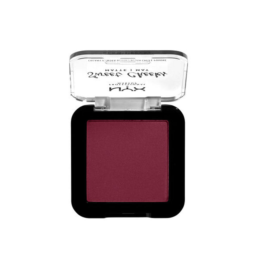 Nyx Professional Makeup- Sweet Cheeks Creamy Powder Matte Blush - Red Riot