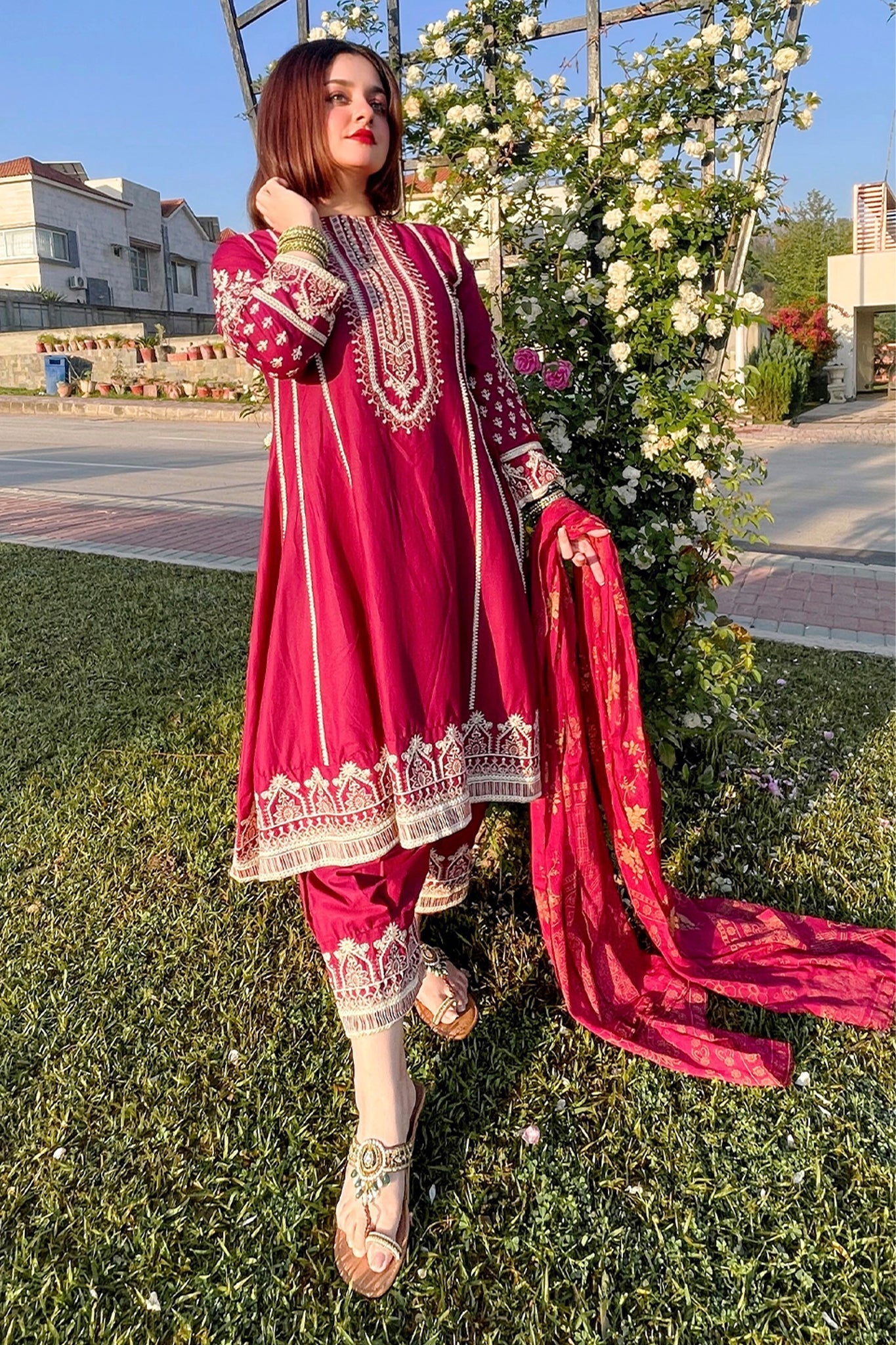 Mannat Clothing Stitched Frock Collection-Haseen Farah Haris