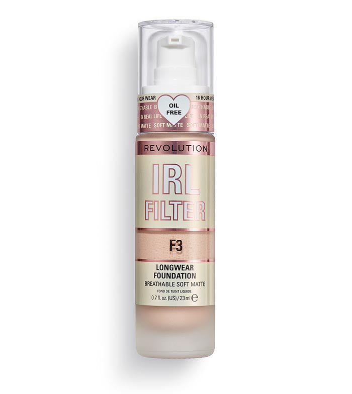 Makeup Revolution IRL Filter Longwear Foundation F3