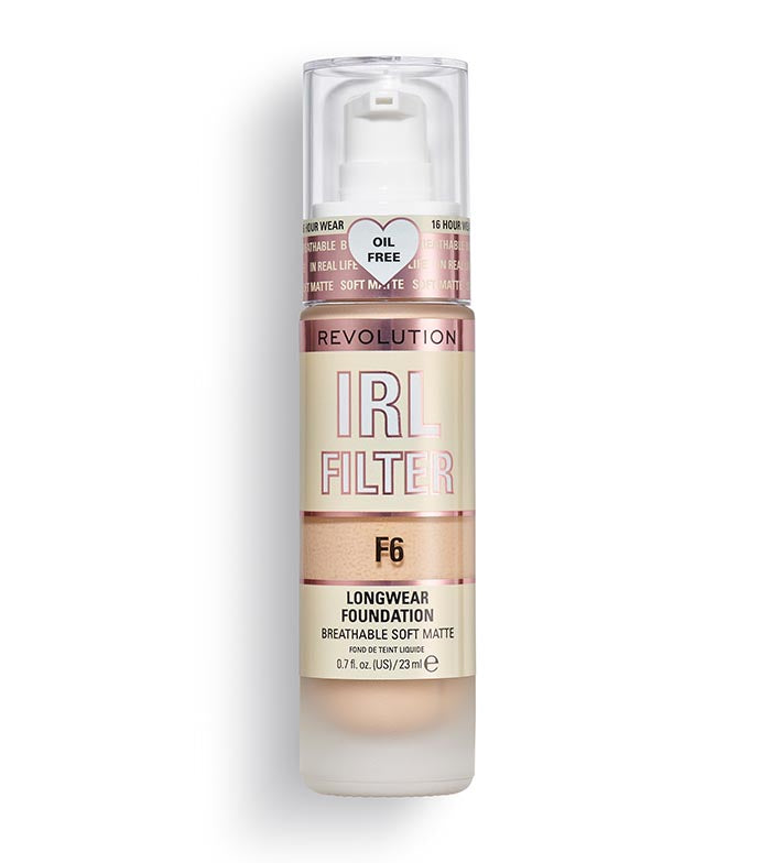 Makeup Revolution IRL Filter Longwear Foundation F6