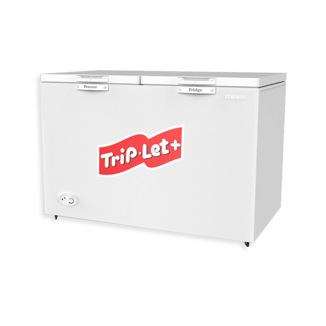 Waves Double Door Deep Freezer WDFT-318 – 509 Liters - My Store