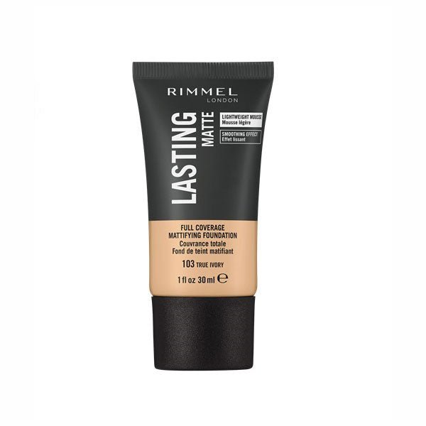 Rimmel Lasting Finish Matte Foundation 103 True Ivory 30ml