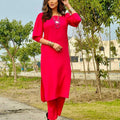 Manahils Stitched Co Ords Pink Marina Tunic