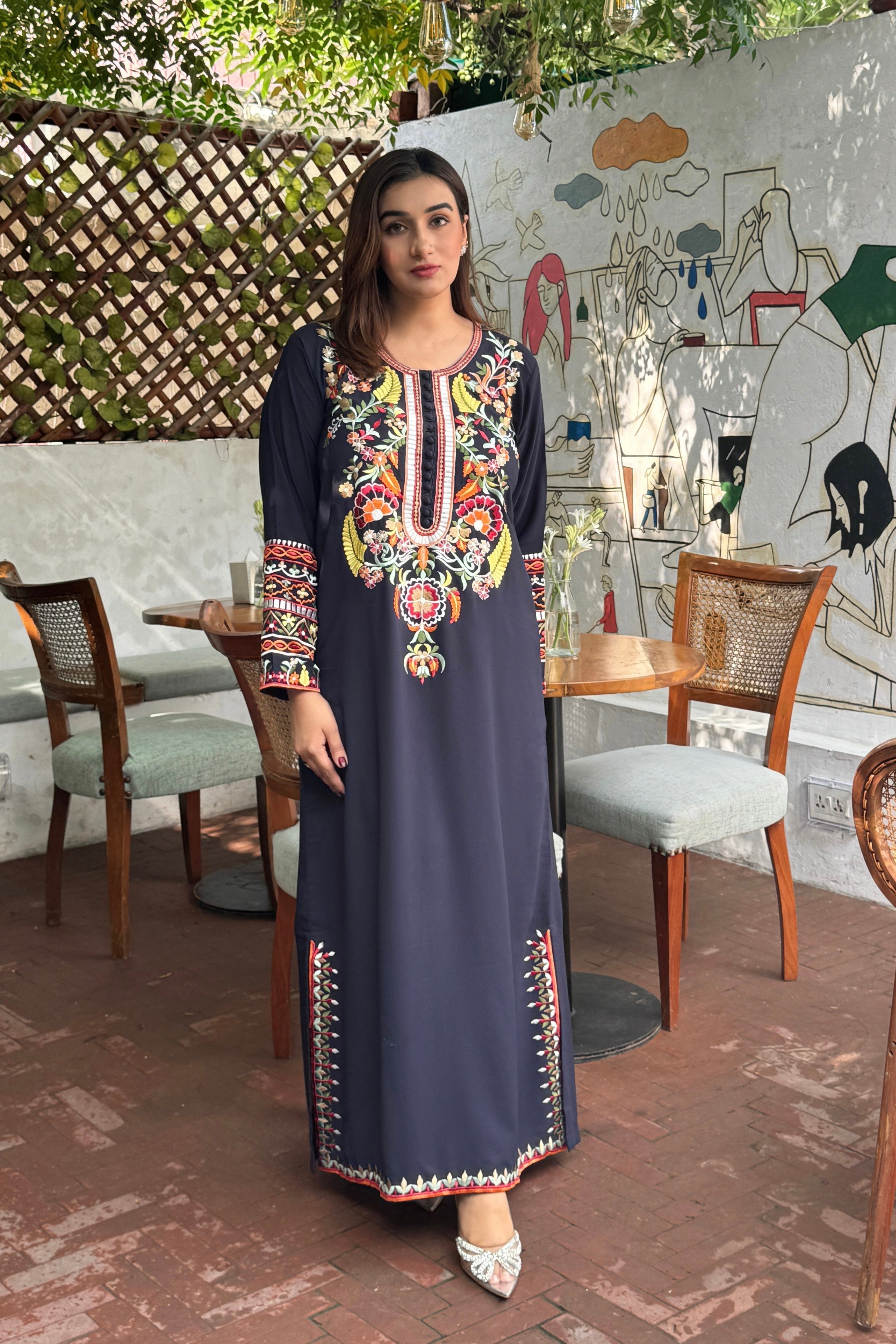 Allechant By Manahils Stitched 2 Piece Georgette Collection'2025-Multi Embroidery Two Pc