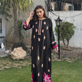 Allechant By Manahils Stitched 2 Piece Georgette Collection'2025-Threaded Embroidery Kaftan