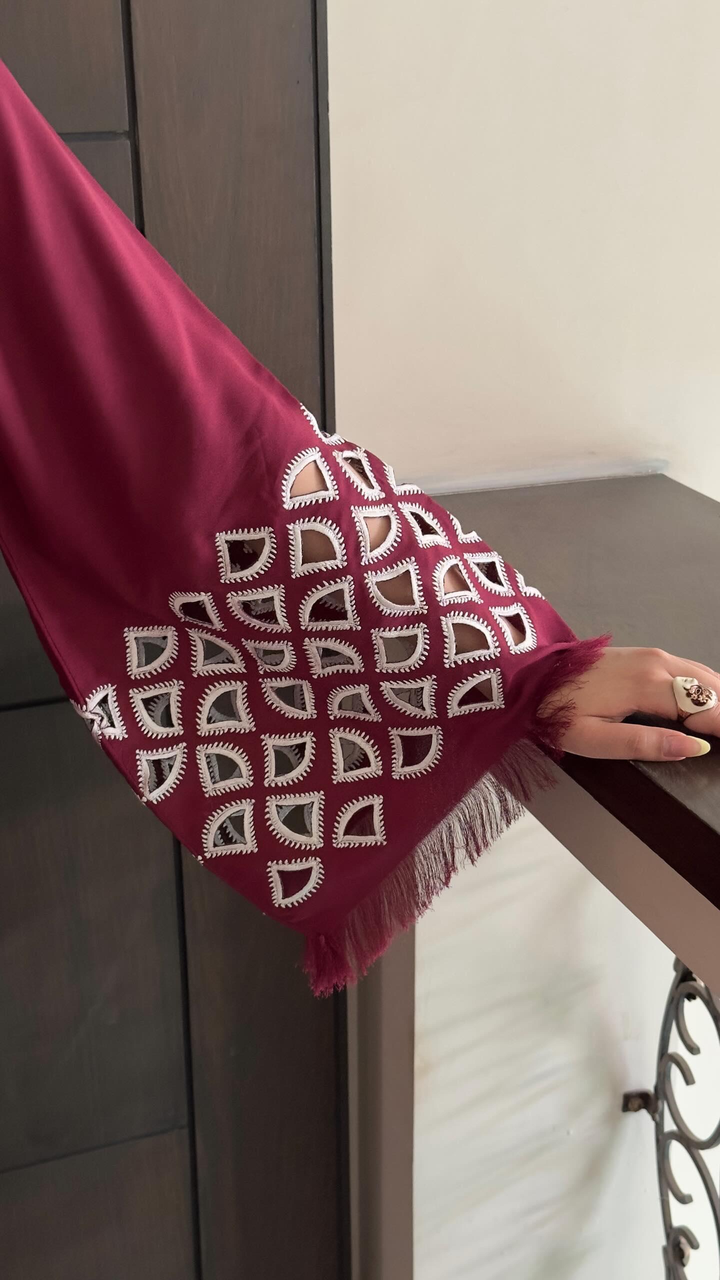 Manahils Unstitched Co Ords Embroidered Two Pc