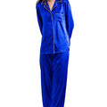 12 AM By Khawar Latif Cobalt Silk Pyjamas