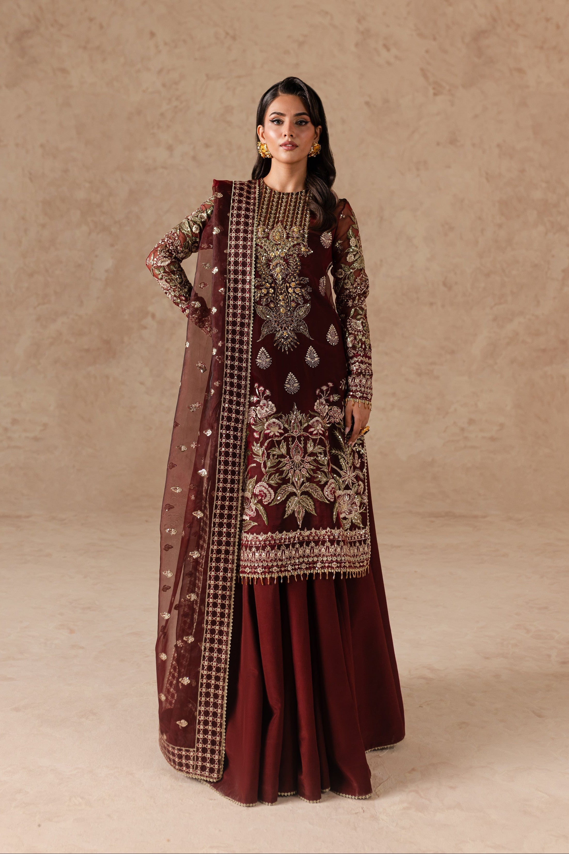 Cherie By Imran Ramzan Unstitched 3 Piece Luxury Formals Suit-Ruby Dream