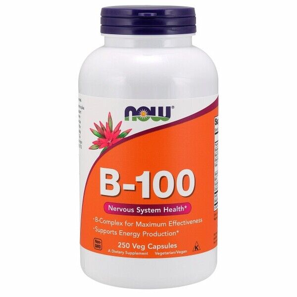 Now B-100 Capsules Veg 250s - Snapcart.pk