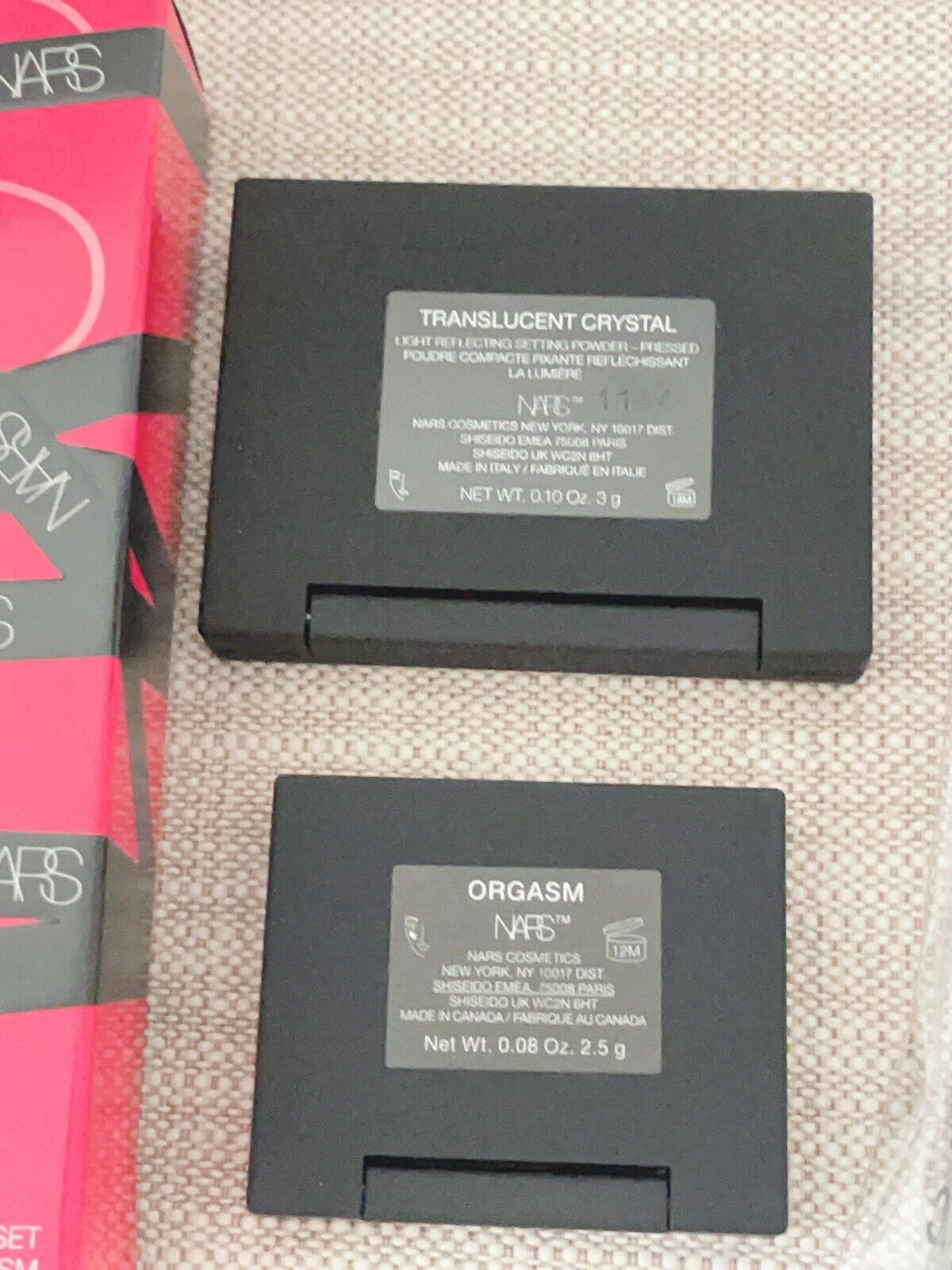 NARS - Mini Light Reflecting Orgasm Cheek Set, Orgasm Blush, Setting Powder, Brush