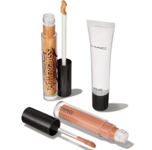 Mac Cheers To You Lipglass Kit+ In The Spritz Lip Glass+Beaut Brut Gloss+Lip Gloss