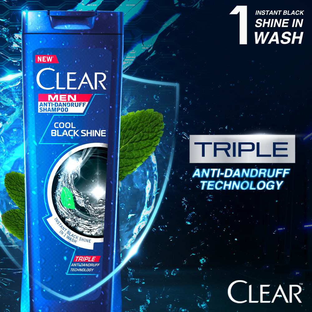 Clear Shampoo Cool Black Shine - 80Ml