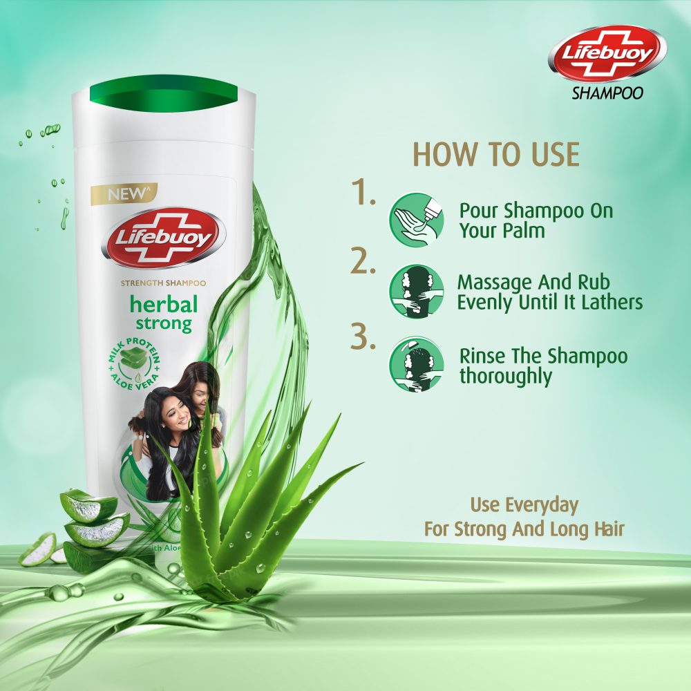 Lifebuoy Herbal Strong Shampoo 90Ml