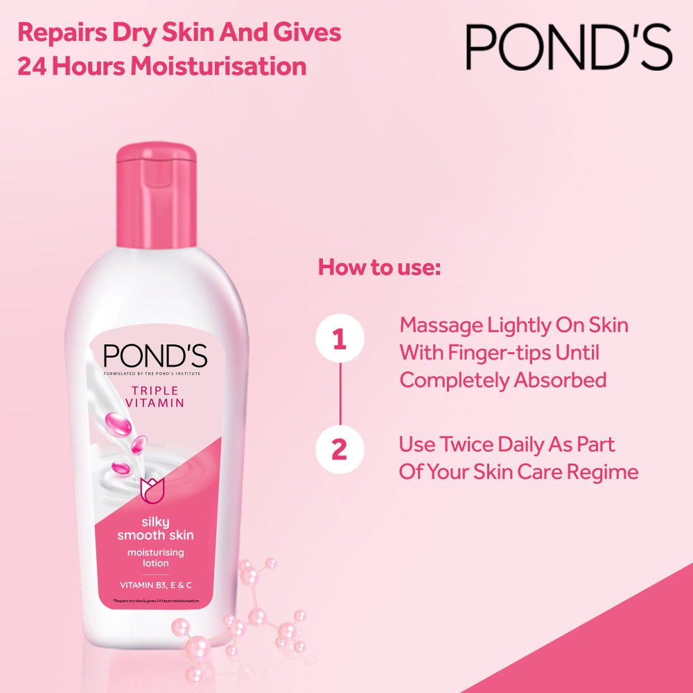 Ponds Lotion Silky Smooth Skin 100Ml