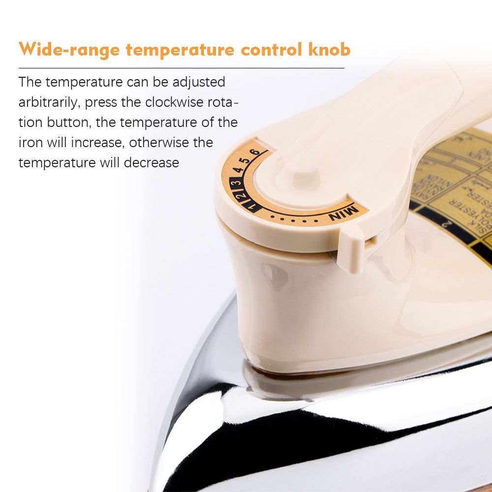 Electric Classical Dry Iron for Clothes Industrial Use and Household No Steam Iron -Random Color - My Store
