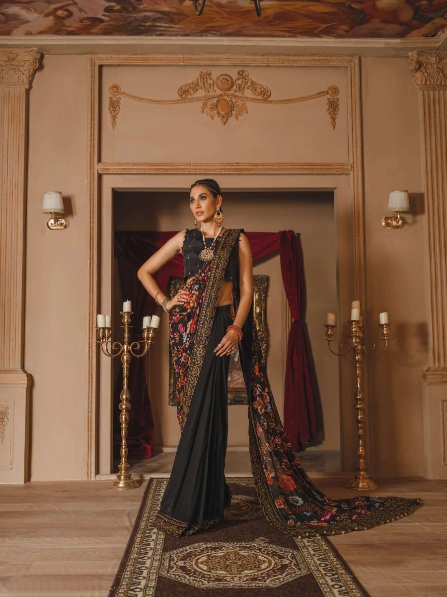 Ladies Un-Stitch Sanaya Luxury Chiffon Gul Bano (GB-002 ZEB-UN-NISA)