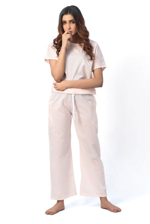 12 AM By Khawar Latif Creamy Peach  Night suit