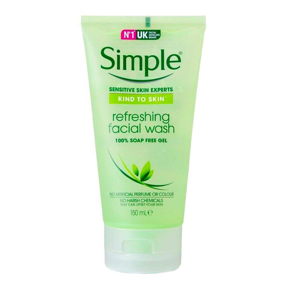 Simple Kind To Skin Refreshing Facial Wash Gel 150 Ml