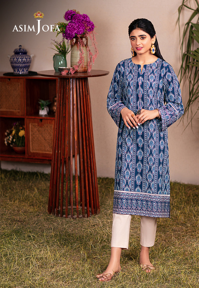 Asim Jofa Outfit Of The Day Ajod-01 Embroidered Cotton Silk 1 Pc