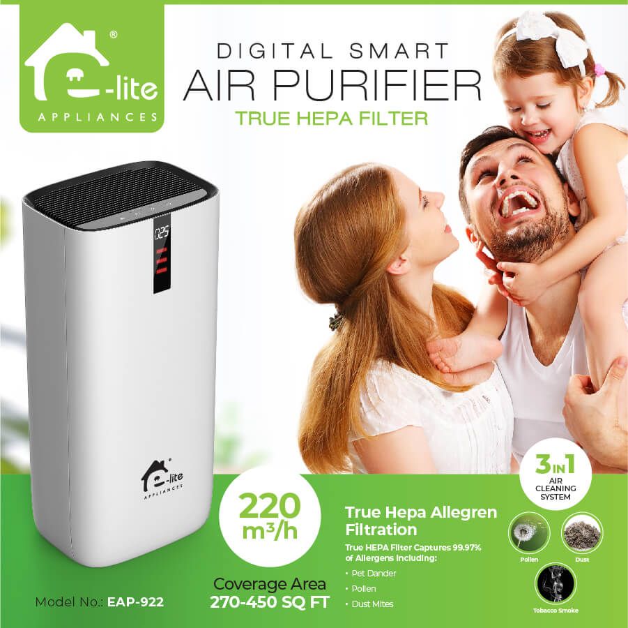 Elite DIGITAL SMART AIR PURIFIER EAP-922 - My Store