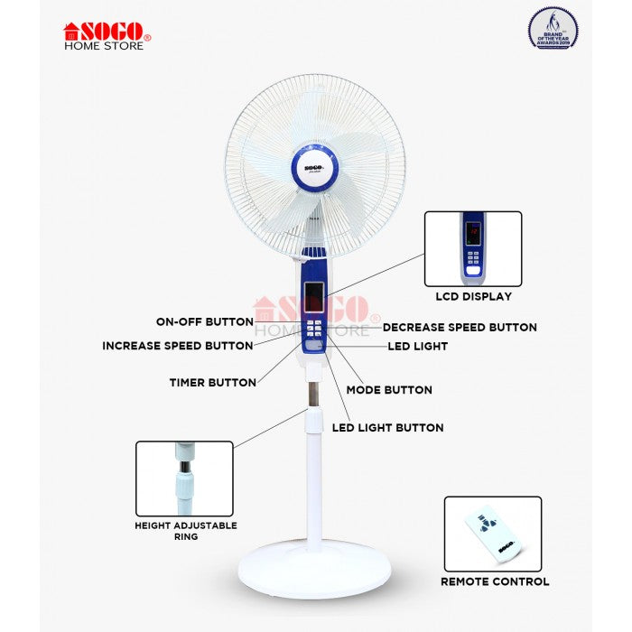SOGO Rechargeable Fan JPN 650 R - My Store