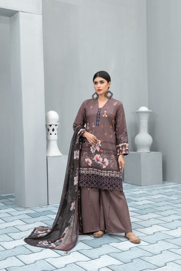 Nimral By Tawakkal Fabrics 3 Piece Unstitch Lawn Collection  D-8631