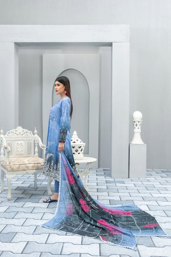 Nimral By Tawakkal Fabrics 3 Piece Unstitch Lawn Collection  D-8630