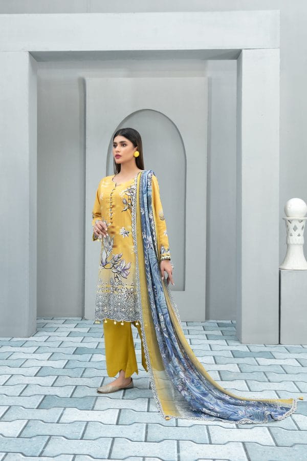 Nimral By Tawakkal Fabrics 3 Piece Unstitch Lawn Collection  D-8628
