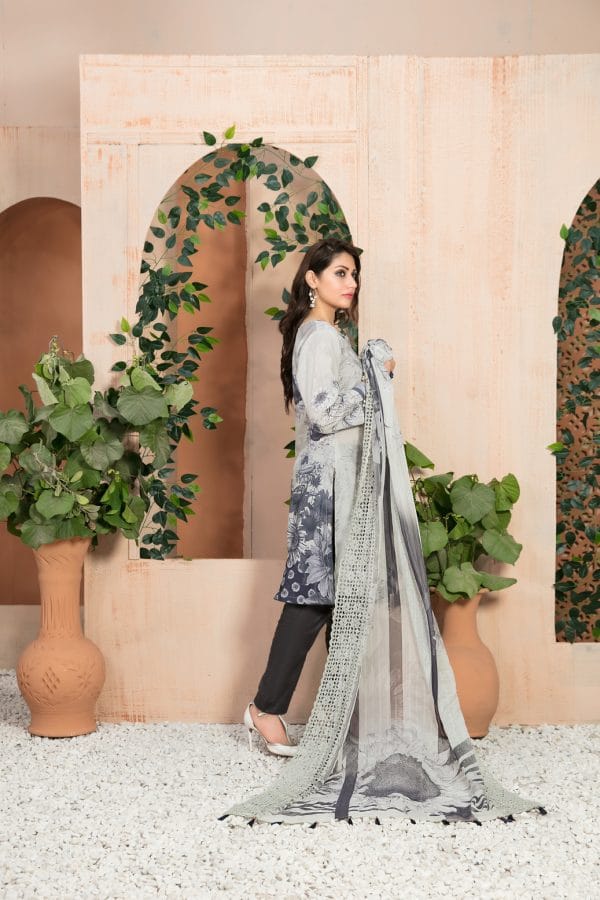 3 piece unstitch lawn collection Mon Tresor by Tawakkal Fabrics