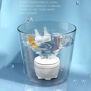 USB Travel Washer Washing Air Bubble Machine Ultrasonic Rotating Washing Machine - My Store