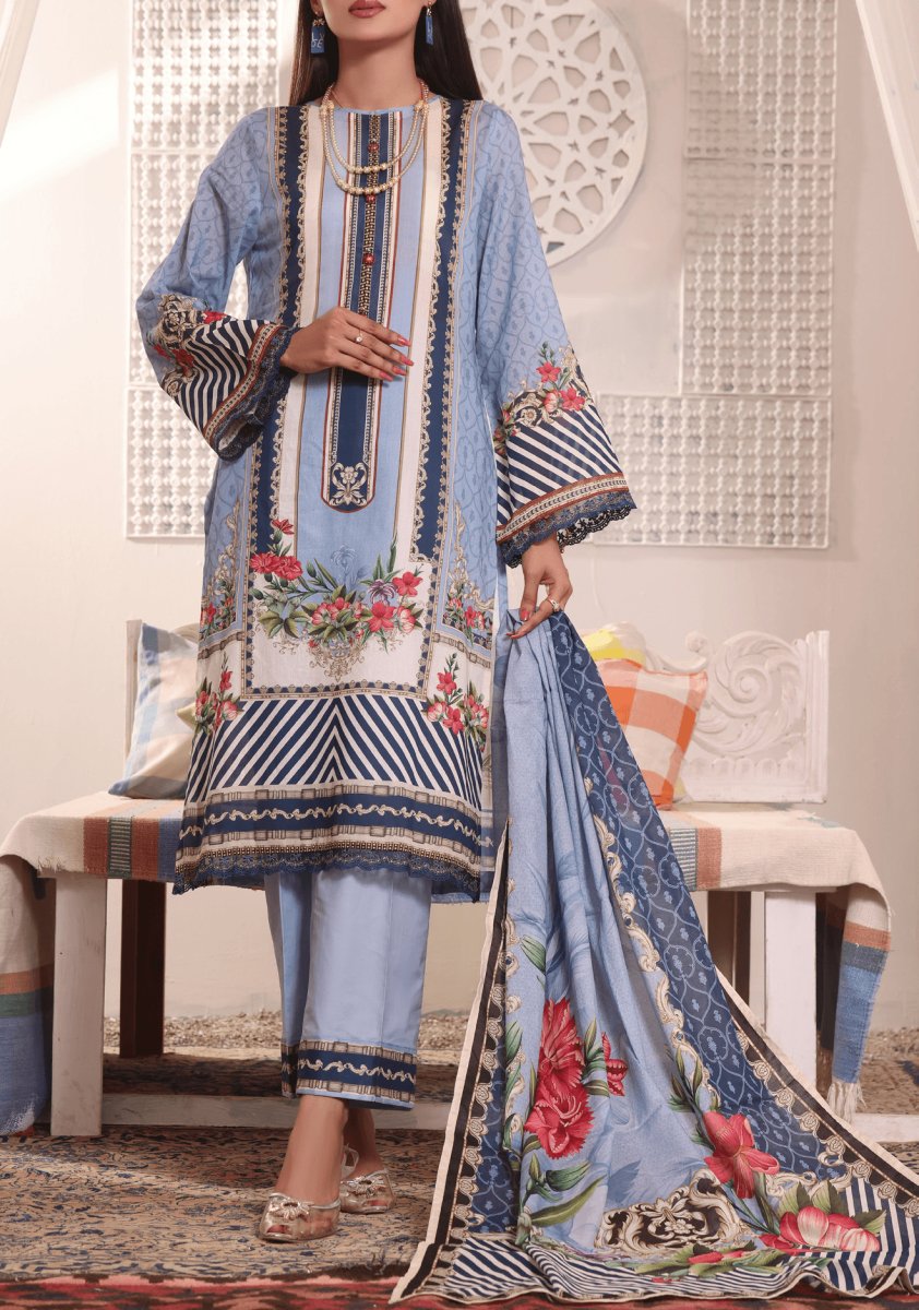 Misri By VS Textiles Digital Printed Unstitched 3 Piece Lawn Suit - 11B